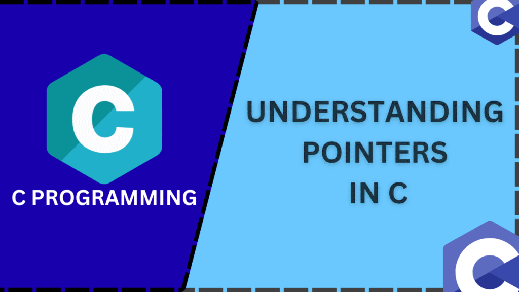 C Pointers thumbnail with a stylized memory block diagram and arrows pointing from a pointer variable to a data address.