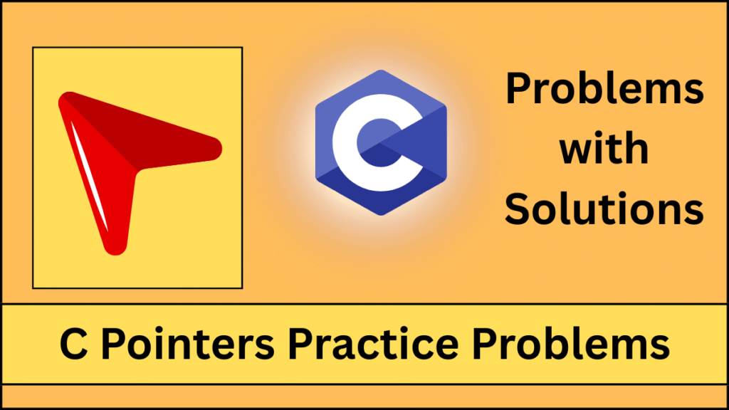 A diagram showing a pointer variable storing the memory address of another variable on a flat beige background.