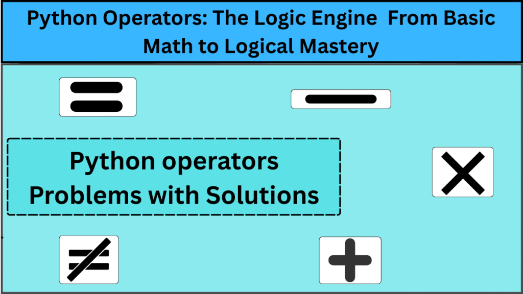 A collection of problems of all types of Python Operators with results.